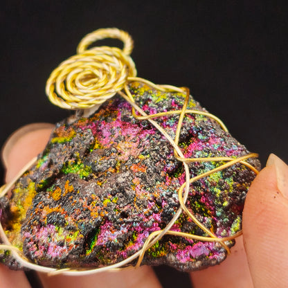 Collector-Grade Rainbow Leklai Egg Pendant | Multicolor | Wealth Luck & Ultimate Shield