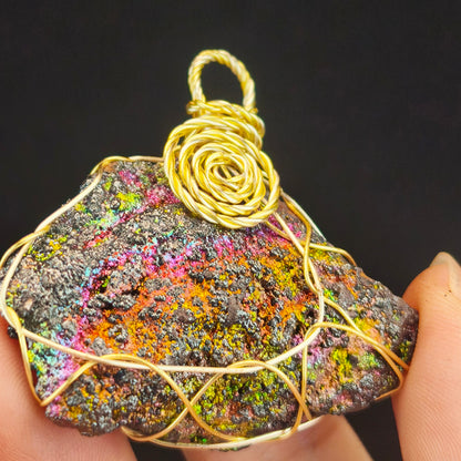 Collector-Grade Rainbow Leklai Egg Pendant | Multicolor | Wealth Luck & Ultimate Shield