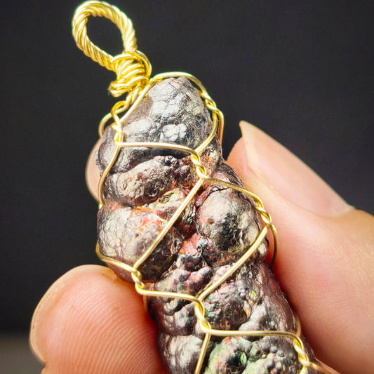 Buddha Pillar Pendant Leklai Stone | Silver Pink | Wealth Luck & Love Alignment