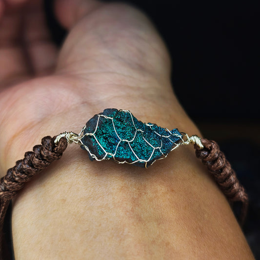 Sea Blue Green Rainbow Leklai Bracelet | Health, Wealth & Career