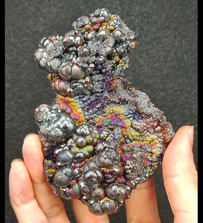 Goethite shape similar：Rainbow Sacred Beast | Top premium rare Iridescent Goethite, Turgite, Hematite, Iridescent | COLOUR: Colorful x pink x silver x gold| 100% natural color |