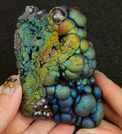 | Top premium rare Iridescent Goethite, Turgite, Hematite, Iridescent | COLOUR:  Blue, Gold, Green | 100% natural color |