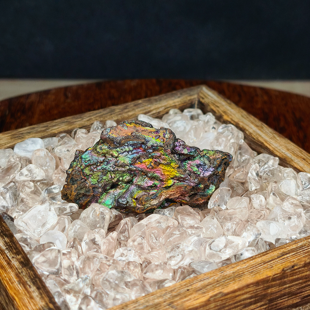 Premium Five-Color Rainbow Leklai | Full-Spectrum Luck Enhancement Ornament (Approx. 6x3.5cm) | Gold×Green×Pink×Blue×Purple Energy Calibration | Synchronized Flow of Career, Love & Wealth | Natural Malaysia Living Stone
