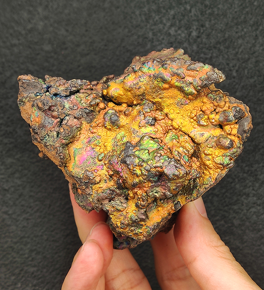 | Top premium rare Iridescent Goethite, Turgite, Hematite, Iridescent | COLOUR: Pink x Gold x Green | 100% natural color |