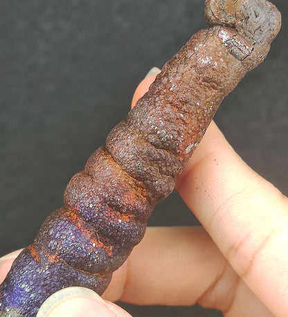 "Premium" 12cm Old-Mine Giant Buddha Pillar | Rare Gall Stone Core (Approx. 12x1.5cm) | Imperial Deep Purple, Authoritative Protection &amp; Spiritual Awareness | Natural Malaysia Living Stone