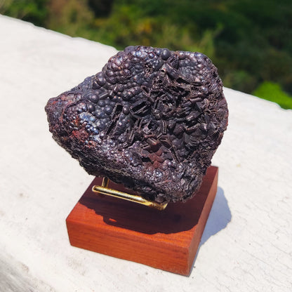 | Top premium rare Iridescent Goethite, Turgite, Hematite, Iridescent | COLOUR: Silver black ,Turgite with black Calcite | 100% natural color |