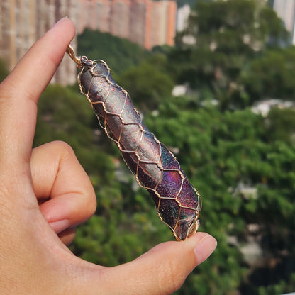 彩虹色  頂級 大佛系 亞嚕家大佛柱吊墜 力泥活石 膽料