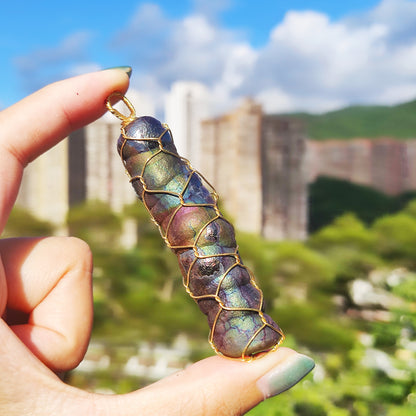 大佛系 收藏級  圓頭 亞嚕家大佛柱吊墜 力泥活石  膽料