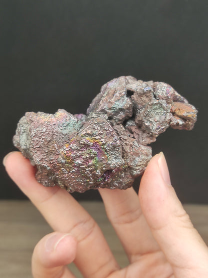 聖獸造型彩方解力泥 | 彩虹與銀光全顯 | 穩固財富磁場、威猛守護與掃除阻礙 | 稀有彩色老料膽料擺件 | 馬來西亞力泥