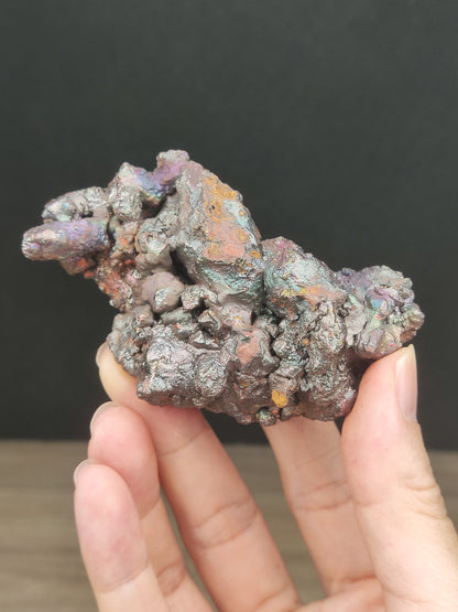 聖獸造型彩方解力泥 | 彩虹與銀光全顯 | 穩固財富磁場、威猛守護與掃除阻礙 | 稀有彩色老料膽料擺件 | 馬來西亞力泥