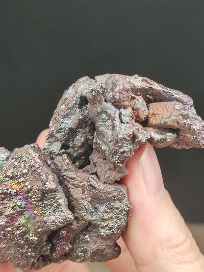聖獸造型彩方解力泥 | 彩虹與銀光全顯 | 穩固財富磁場、威猛守護與掃除阻礙 | 稀有彩色老料膽料擺件 | 馬來西亞力泥