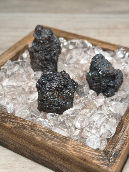 方解膽力泥活石 ｜ 3 件組合 ｜富貴米專用財氣能量套裝 （建議用9粒製作富貴米，能量更強）