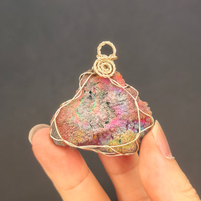珊瑚力泥活石 | 能量吊墜 (約 3x4cm) | 生命擴展與多維氣場守護 | 淨化負能量、招財招貴人 | 馬來西亞天然力泥