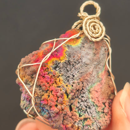 珊瑚力泥活石 | 能量吊墜 (約 3x4cm) | 生命擴展與多維氣場守護 | 淨化負能量、招財招貴人 | 馬來西亞天然力泥