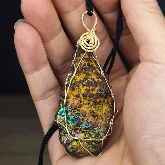 【招財/事業】3財眼七彩力泥吊墜 | 天然 | 貴人/ 事業/健康/人緣