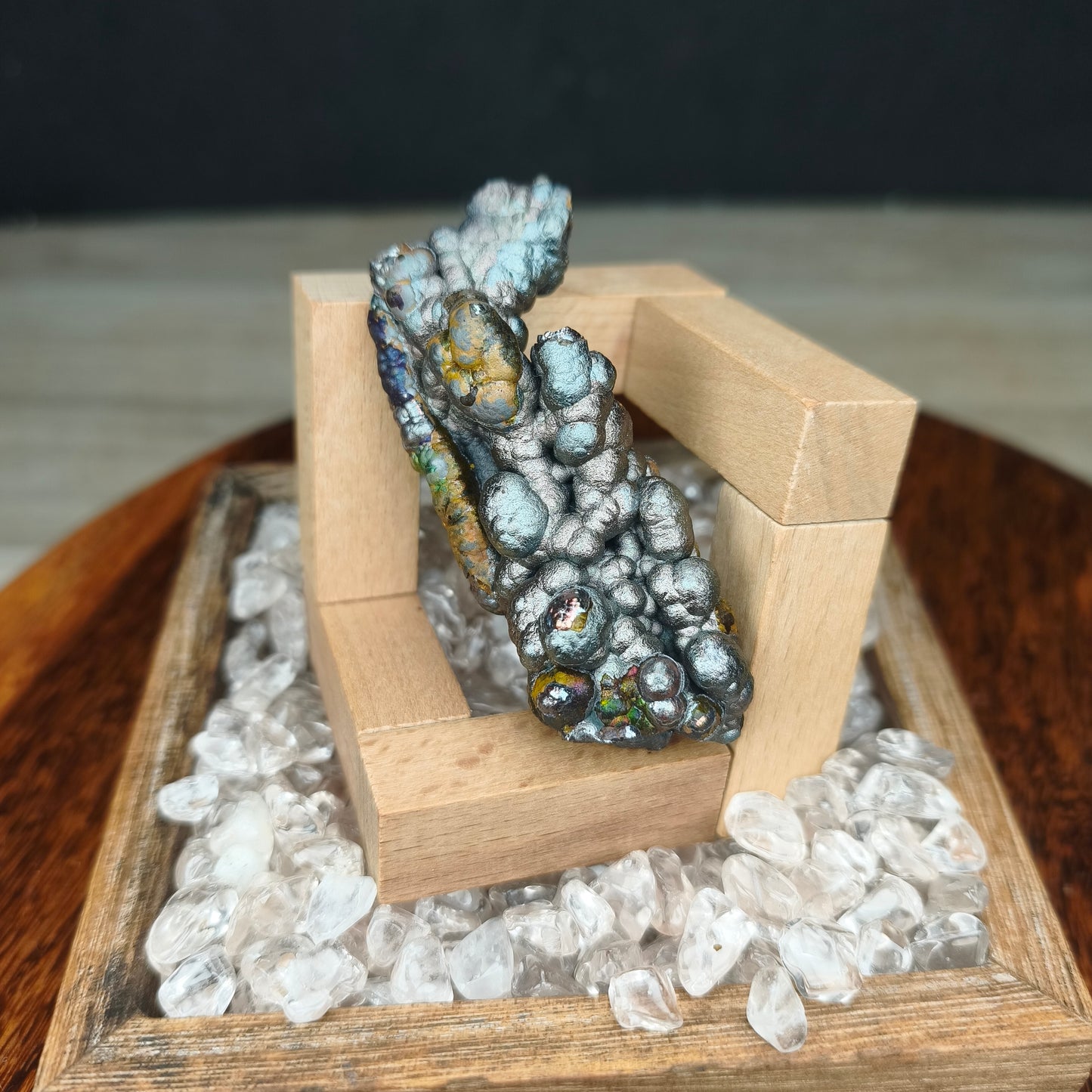 Gold Silver Pillar Seahorse | Natural Gold & Silver | Wealth Luck & Career Breakthrough