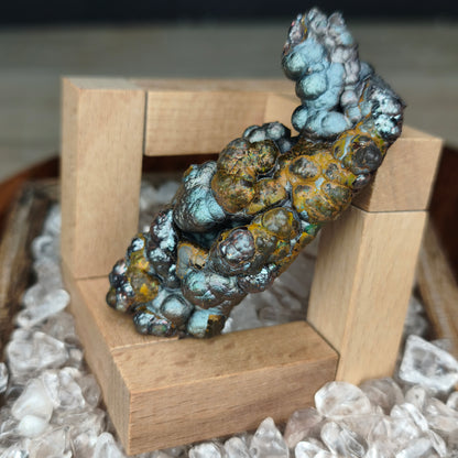 Gold Silver Pillar Seahorse | Natural Gold & Silver | Wealth Luck & Career Breakthrough