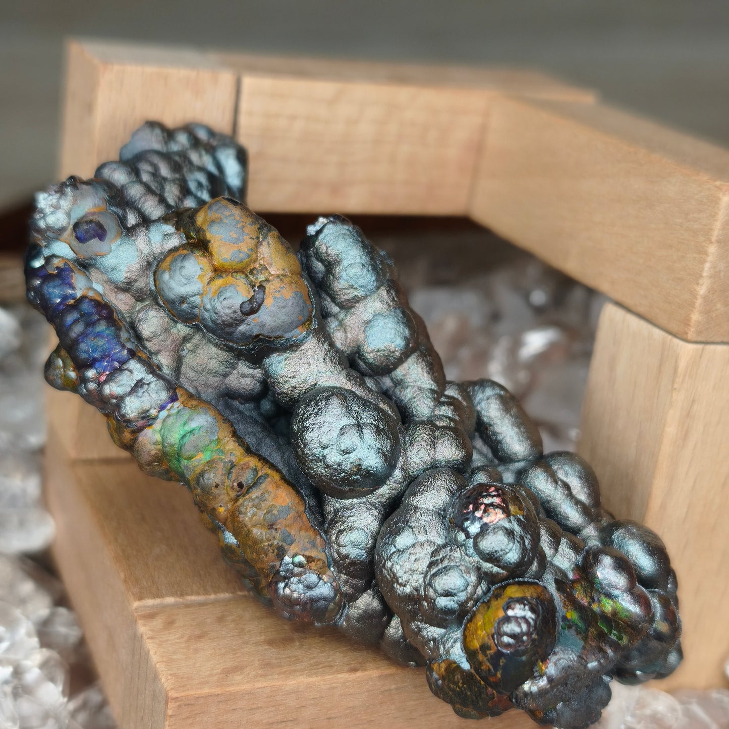 Gold Silver Pillar Seahorse | Natural Gold & Silver | Wealth Luck & Career Breakthrough
