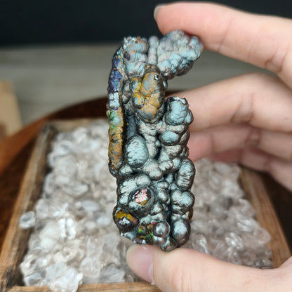 Gold Silver Pillar Seahorse | Natural Gold & Silver | Wealth Luck & Career Breakthrough