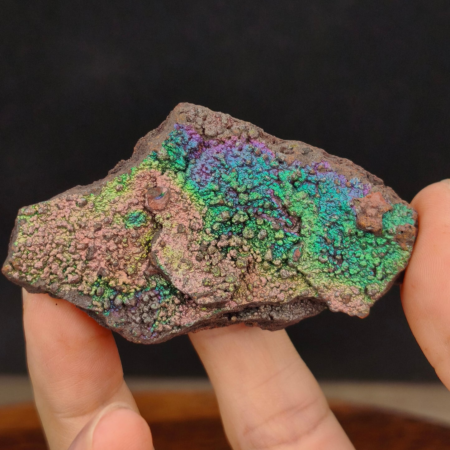 Premium Rainbow Leklai Living Stone | Green × Pink × Purple Energy Combo (Approx. 7x3.5cm) | Stable Growth Frequency & Holistic Alignment | Career, Relationships & Emotional Balance | Natural Malaysia Raw Ore