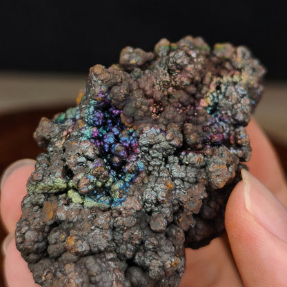 Premium Old Mine Rainbow Leklai Gall | Rare Sky Blue Iridescence (Approx. 8x4cm) | Deep Aura Calibration, Turning Stagnation into Flow | Concentrated Energy Core | Natural Malaysia Living Stone