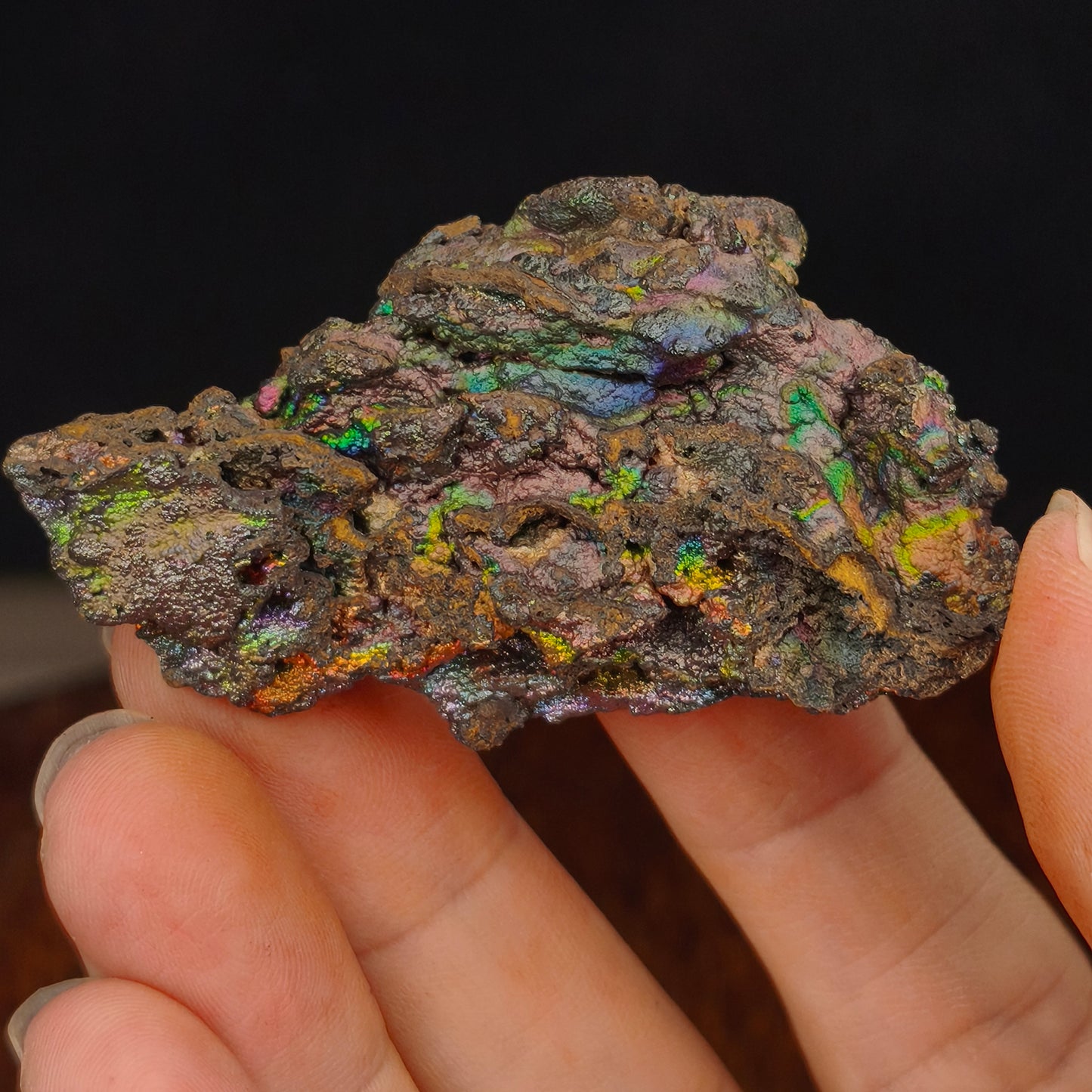 Premium Five-Color Rainbow Leklai | Full-Spectrum Luck Enhancement Ornament (Approx. 6x3.5cm) | Gold×Green×Pink×Blue×Purple Energy Calibration | Synchronized Flow of Career, Love & Wealth | Natural Malaysia Living Stone