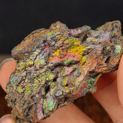Premium Five-Color Rainbow Leklai | Full-Spectrum Luck Enhancement Ornament (Approx. 6x3.5cm) | Gold×Green×Pink×Blue×Purple Energy Calibration | Synchronized Flow of Career, Love & Wealth | Natural Malaysia Living Stone