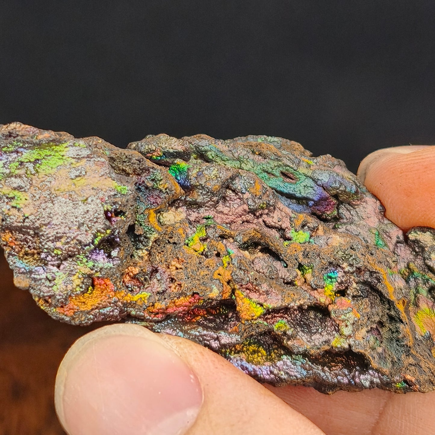 Premium Five-Color Rainbow Leklai | Full-Spectrum Luck Enhancement Ornament (Approx. 6x3.5cm) | Gold×Green×Pink×Blue×Purple Energy Calibration | Synchronized Flow of Career, Love & Wealth | Natural Malaysia Living Stone