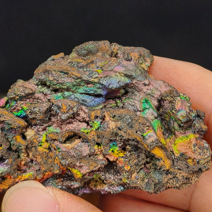 Premium Five-Color Rainbow Leklai | Full-Spectrum Luck Enhancement Ornament (Approx. 6x3.5cm) | Gold×Green×Pink×Blue×Purple Energy Calibration | Synchronized Flow of Career, Love & Wealth | Natural Malaysia Living Stone
