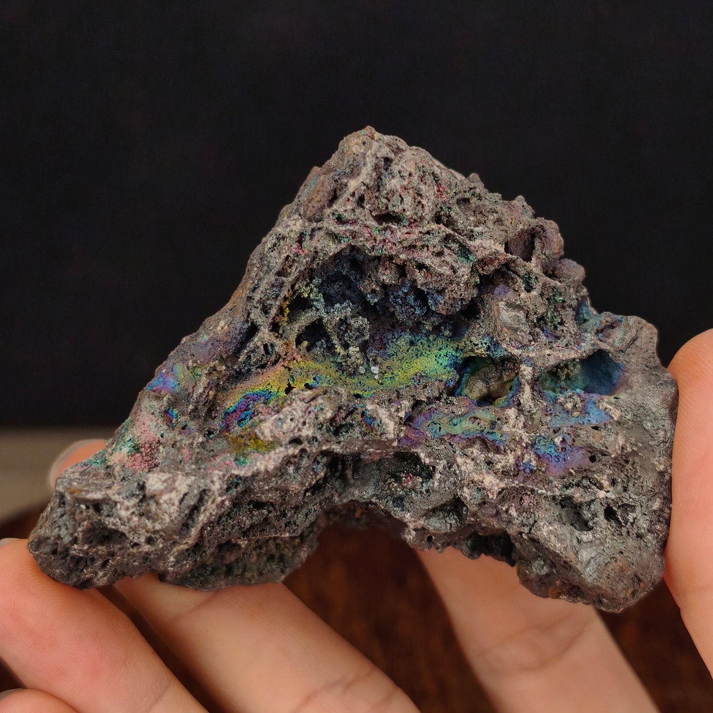 "Premium" Diamond Series Giant Bead | Stable Mountain Formation | Rare Green, Purple, and Blue Tri-Color Bloom | Malaysia Leklai