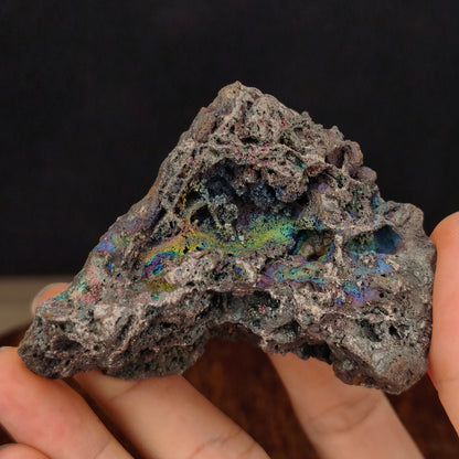 "Premium" Diamond Series Giant Bead | Stable Mountain Formation | Rare Green, Purple, and Blue Tri-Color Bloom | Malaysia Leklai
