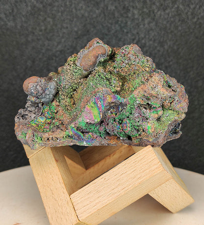 Mountain Shape Malaysia Leklai | Bling Bling Rainbow Core | Pink, Blue, Purple, Green Luster | Aura Cleansing & Luck Enhancement | Natural Energy Living Stone
