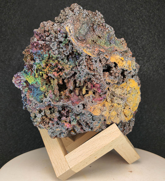 Top Grade Malaysia Leklai | Ultra Rare Ant Nest Structure | Natural Wealth Cave | Full Rainbow Colors | Concentrated Core for Abundance