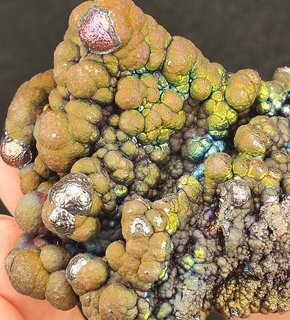 Aged Buddha Bead Leklai | Golden Mountain Shape | Multi-Color Burst | Status Stability & Mentor Attraction | Malaysia Natural Leklai