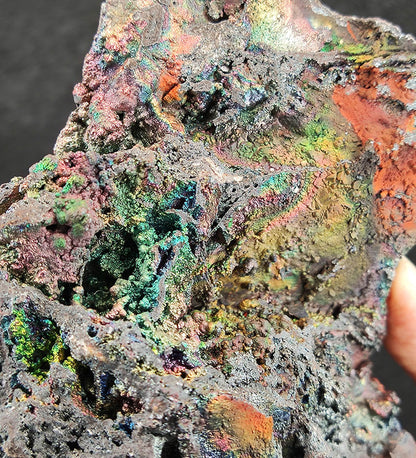 Top Grade Malaysia Leklai | Double-Sided DNA Symbiosis | Calcite & Diamond Sparkle | Giant Display Piece | Gold, Green, Blue, Pink, Silver Hues