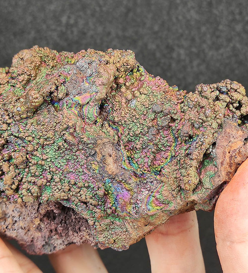 | Top premium rare Iridescent Goethite, Turgite, Hematite, Iridescent | COLOUR: Gold, Green | 100% natural color |