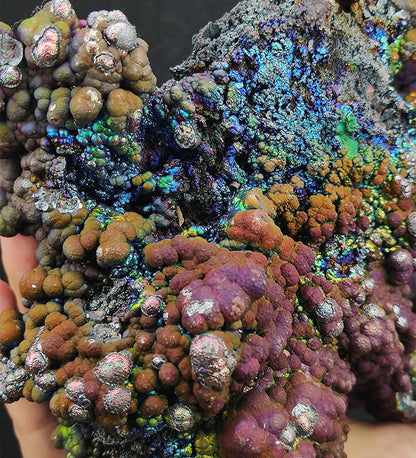 Top Grade | Giant Display Piece: Haruka Buddha Beads | 1.3kg Massive Core Material (Aged) | Purple, Blue, Orange & Silver Luster | Supreme Authority & Space Protection | Malaysia Leklai