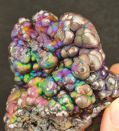 | Top premium rare Iridescent Goethite, Turgite, Hematite, Iridescent | COLOUR: Purple, Green | 100% natural color |