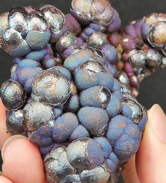 | Top premium rare Iridescent Goethite, Turgite, Hematite, Iridescent | COLOUR: Blue, Purple | 100% natural color |