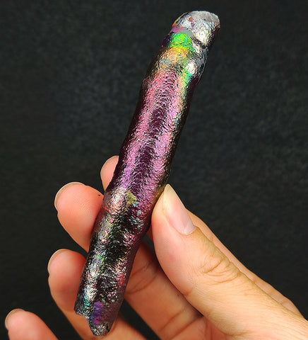 | Goethite Pillar(10.5cm) | Top premium rare Iridescent Goethite, Turgite, Hematite, Iridescent | COLOUR: Pink,Purple,Green | 100% natural color |