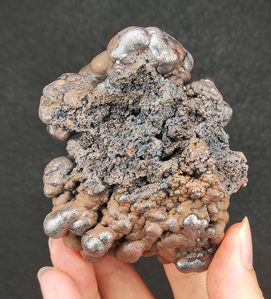 | Top premium rare Iridescent Goethite, Turgite, Hematite, Iridescent | COLOUR: brown, Silver | 100% natural color |