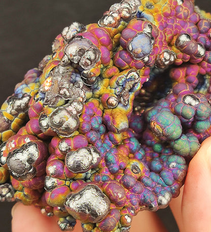 Aged Buddha Bead Leklai | Rainbow Mountain Display | Gold, Pink, Green, Purple & Blue Burst | All-Round Abundance & Mentor Attraction | Malaysia Natural Leklai