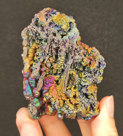 Aged Buddha Bead Leklai | Rainbow Mountain Display | Gold, Pink, Green, Purple & Blue Burst | All-Round Abundance & Mentor Attraction | Malaysia Natural Leklai