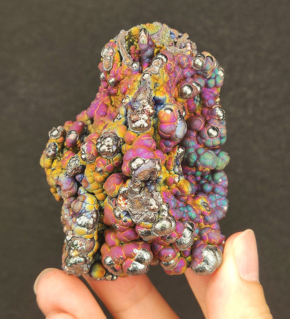 Aged Buddha Bead Leklai | Rainbow Mountain Display | Gold, Pink, Green, Purple & Blue Burst | All-Round Abundance & Mentor Attraction | Malaysia Natural Leklai