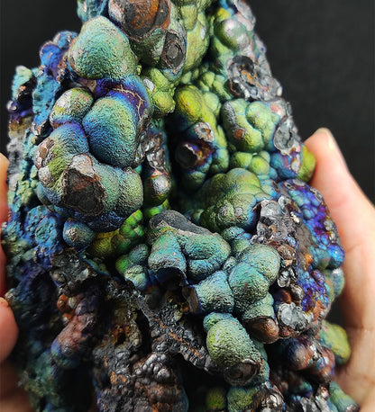 Buddha Form: Haruka Buddha Beads | 0.75kg Heavyweight Grand Display | Rare Aged Core | Vibrant Green, Blue & Silver Manifestation | Career Stability & Absolute Aura Shielding | Malaysia Leklai