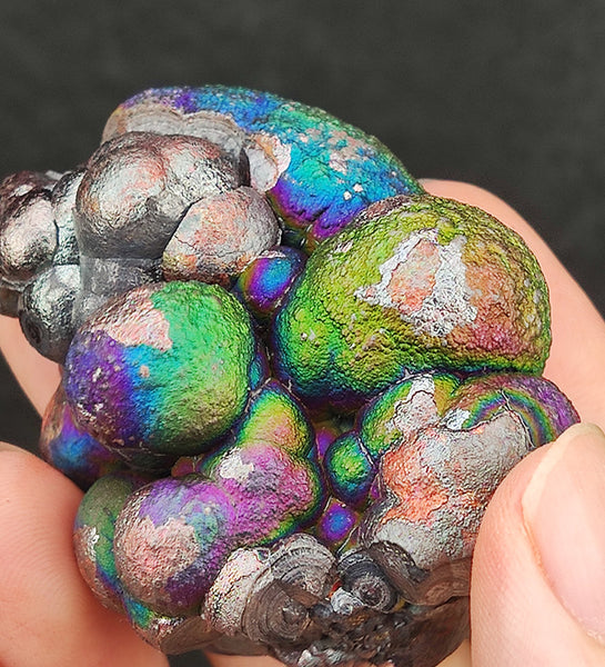 | Top premium rare Iridescent Goethite, Turgite, Hematite, Iridescent | COLOUR: Green, Purple | 100% natural color |