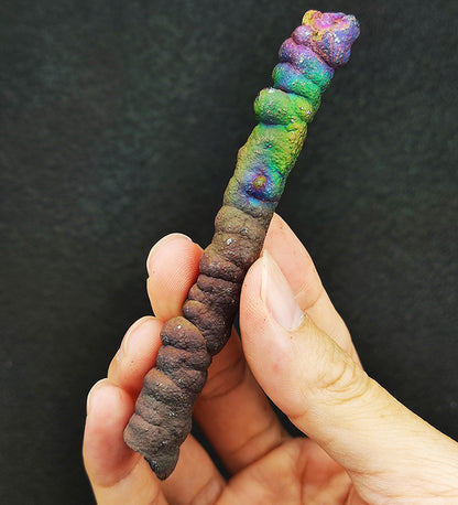 | Goethite Pillar(10cm) | Goethite Pendant Copper Wire Wrapped Gemstone Pendant | COLOUR: Blue*Green| 100% natural color |