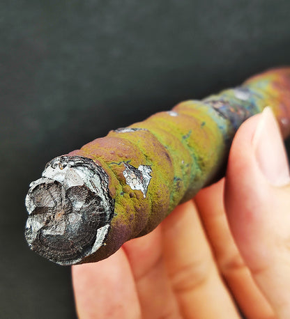 | Goethite Pillar(11cm) | Top premium rare Iridescent Goethite, Turgite, Hematite, Iridescent | COLOUR: Rainbow | 100% natural color |