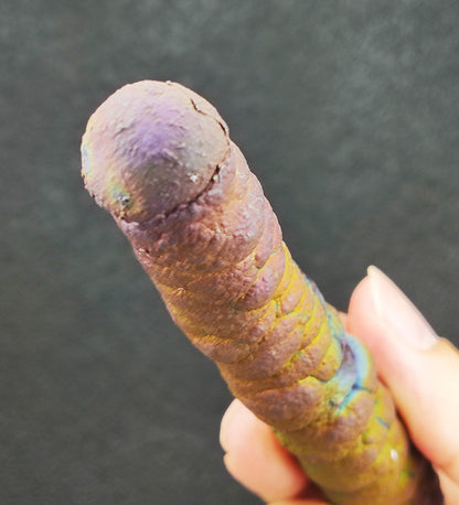 | Goethite Pillar(11cm) | Top premium rare Iridescent Goethite, Turgite, Hematite, Iridescent | COLOUR: Rainbow | 100% natural color |