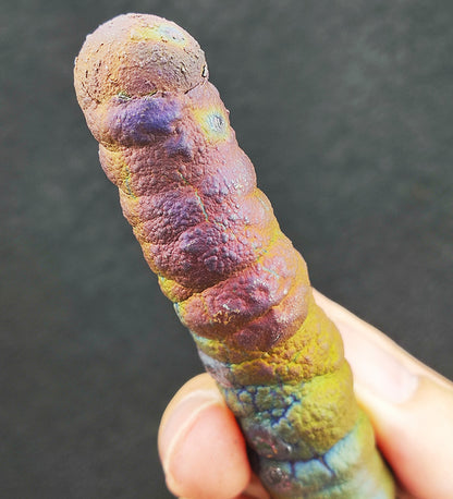 | Goethite Pillar(11cm) | Top premium rare Iridescent Goethite, Turgite, Hematite, Iridescent | COLOUR: Rainbow | 100% natural color |